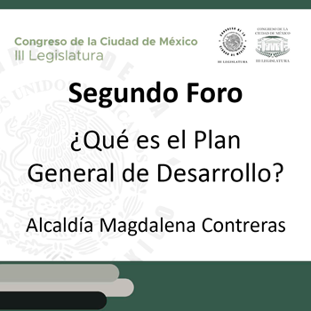 Banner sobre Segundo foro ¿Qué es el plan general de desarrollo?