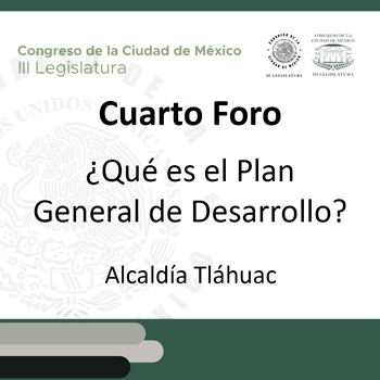 Banner sobre Cuarto foro ¿Qué es el plan general de desarrollo?